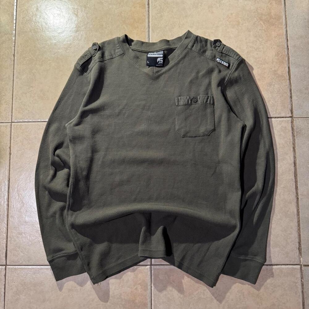 Vintage y2k southpole olive green thermal longsleeve Size L in Mens